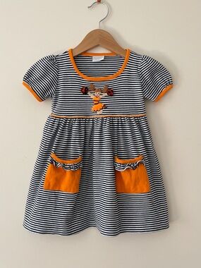 SQUIGGLES by Charlie EUC 100%  Pima Cotton Cheerleading Game Day Dress